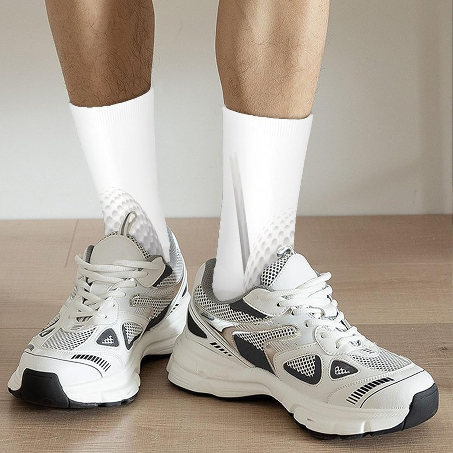 Golf Ball Crew Sock High Stocking Grippy Socks | Socks for Men & Women,Stockings-Long Thin Tube Sports, Breathable Soft Athletic for Nurses,Travel