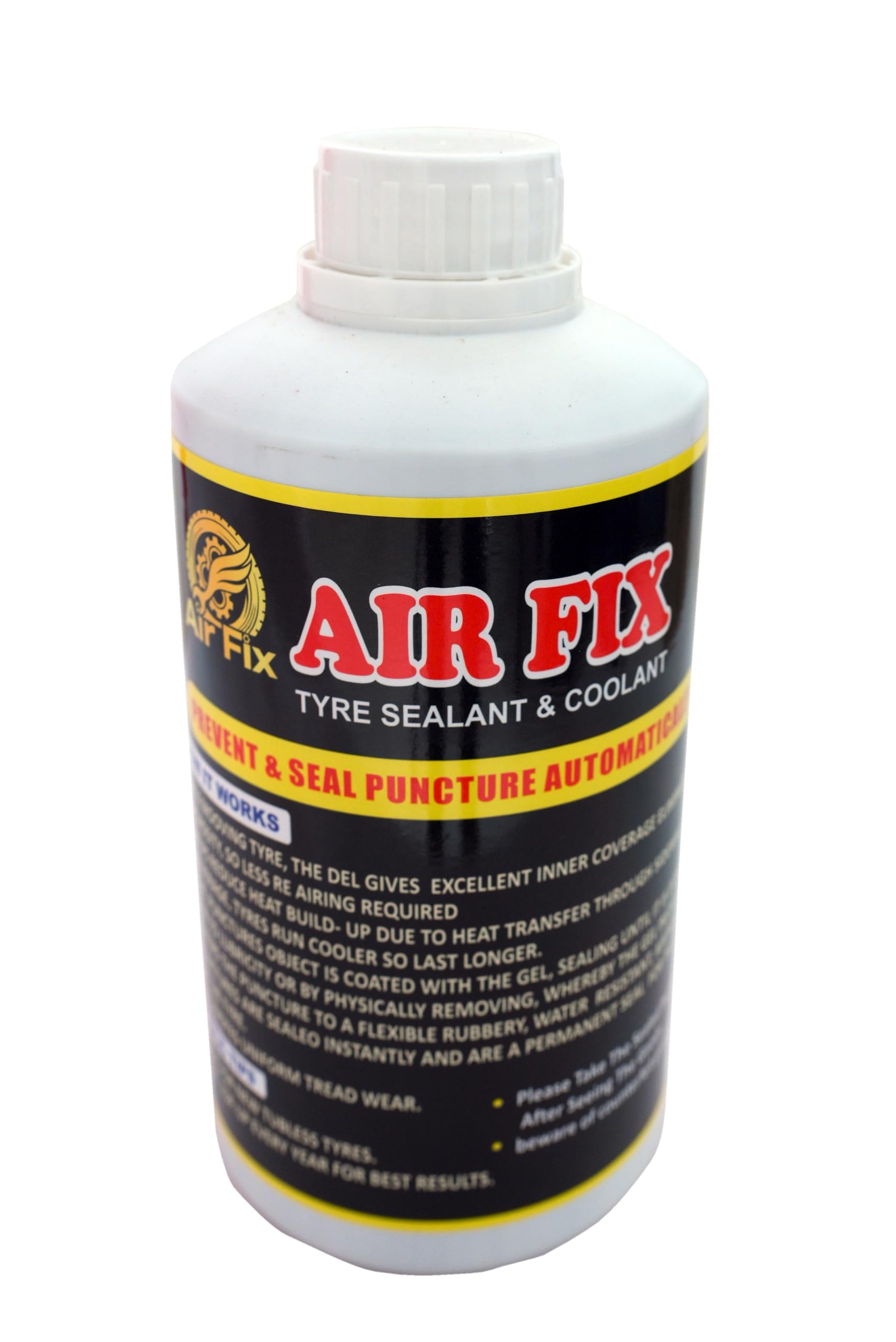 AIR FIX Tubeless Tyre Sealant 1 Liter | Anti Punture Liquid Solution for Bike, Car, Scooty, Truck | Oil Based Auto Puncture Repair Liquid Tire Sealant (1000 ML)-image-49