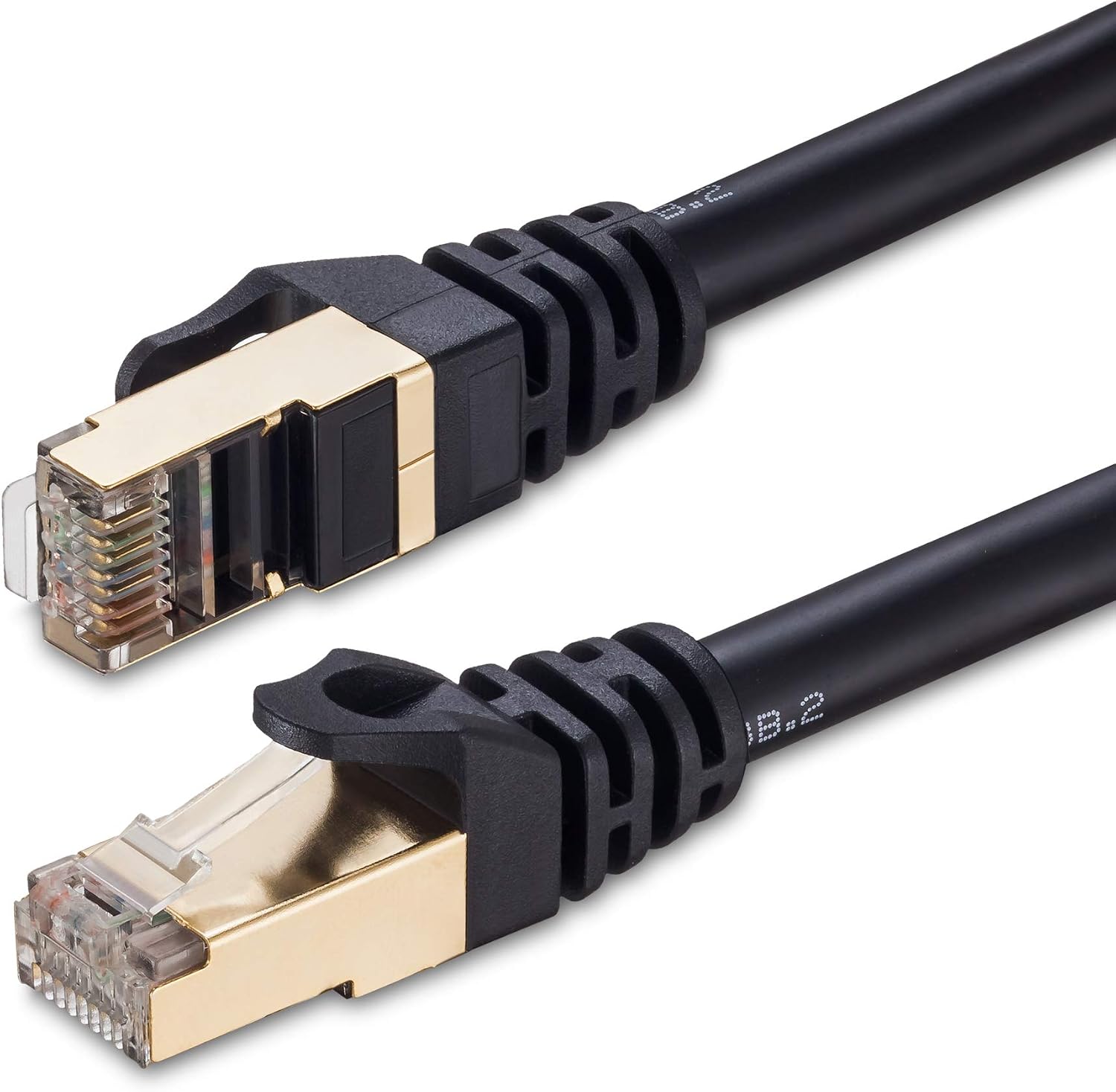 Tan QY Outdoor Cat 7 Ethernet Cable 80Ft, Outdoor Network Cable,Outdoor Cat 7 Gigabit Cord Patch Cable RJ45 Gold Plated Lead Waterproof Ethernet Cable Direct Burial Network Cable (25M/80Ft)