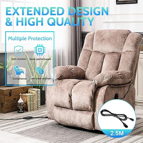 Miniatura 4 de Sopito Cable de extensión de 8.2 pies (8.2 ft) para silla elevadora o reclinable eléctrico, cable de fuente de alimentación de repuesto para Okin