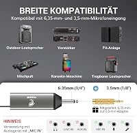 TONOR TW520 Vezeték Nélküli Mikrofon Szett - Újratölthető, Fém, UHF, 2x20 Csatornás, 80m Hatótávolság, Hangerőszabályzós, Esküvőre, Rendezvé 5