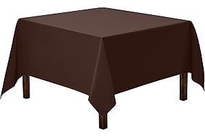 Gee Di Moda 52' x 52' Dark Brown Chocolate Square Tablecloth