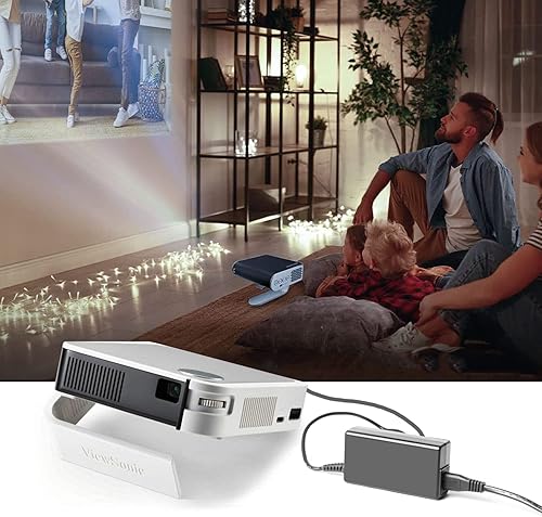 Miniatura 2 de KFD Adaptador de corriente alterna de 19 V para ViewSonic M1 M 1 Plus M1Plus M1+ Proyector LED de cine portátil VS17337 VS18242 Cargador View Sonic