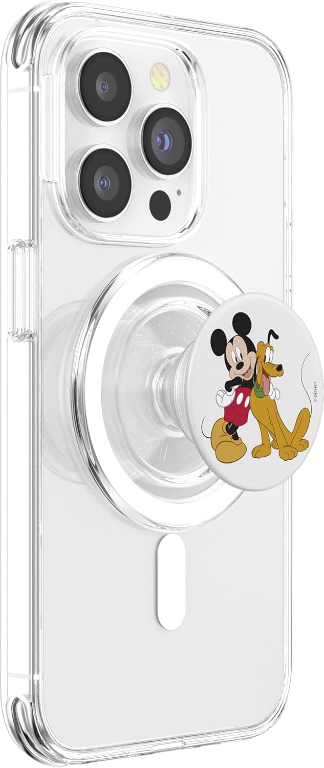 Disney Mickey And Friends Mickey & Pluto Portrait PopSockets MagSafe PopGrip for iPhone