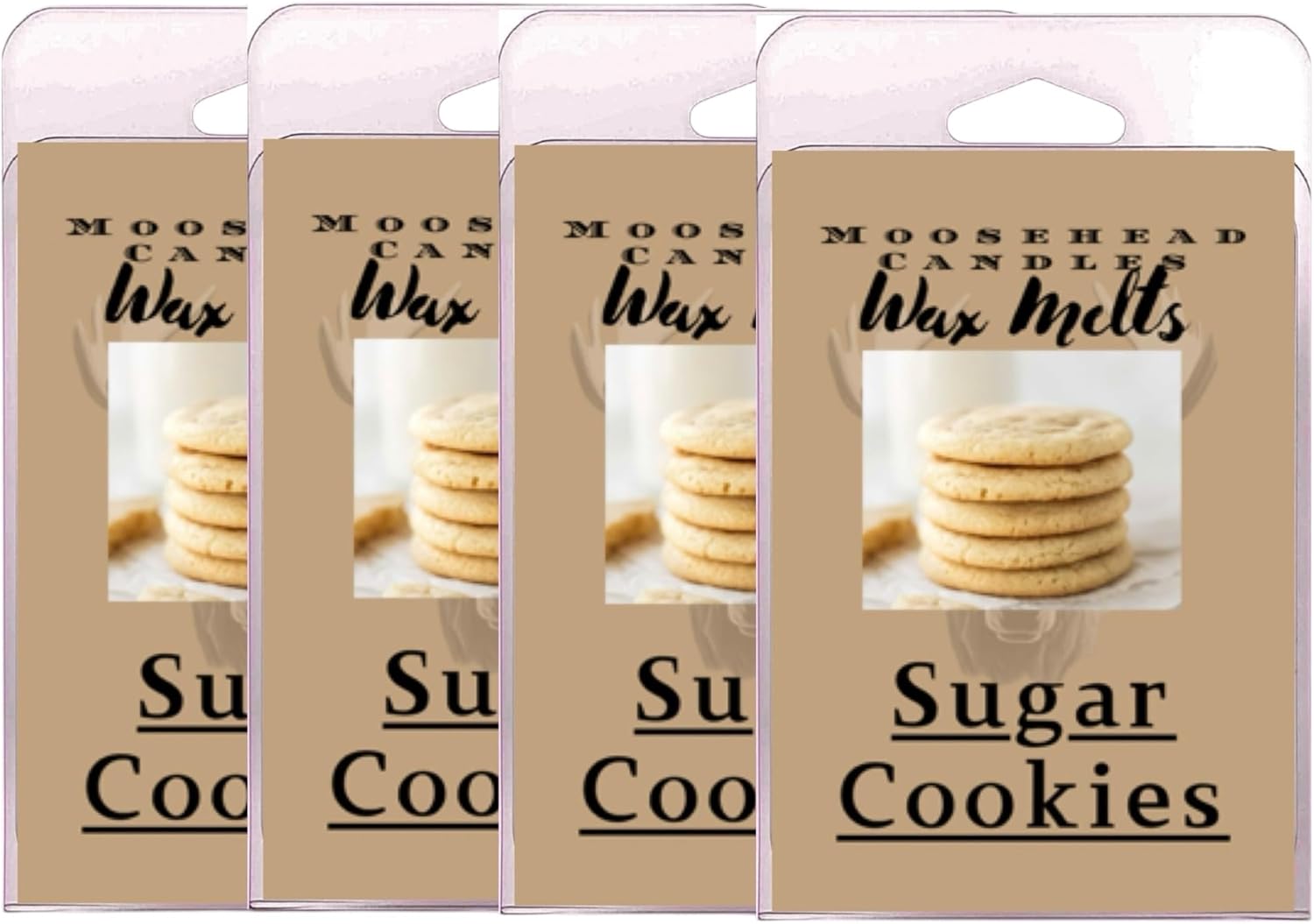 Warm Sugar Cookie Wax Melts – 4 Pack Bakery Scented Soy Wax Cubes | Sweet Vanilla, Buttery Dough, Fresh Baked Aroma | Pet Safe, Long Lasting Wax Melts for Warmers, Handmade in USA