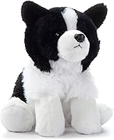 Vista 1 de The Petting Zoo Border Collie - Peluche de perro de 9 pulgadas, regalos para niños