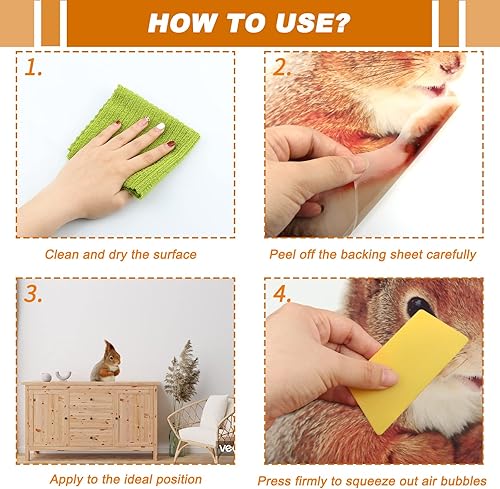 Miniatura 6 de AHNNER Calcomanías de pared de pollo para despegar y pegar, divertidas 2 calcomanías de cabeza de pollo, estilo de dibujos animados, vinilo