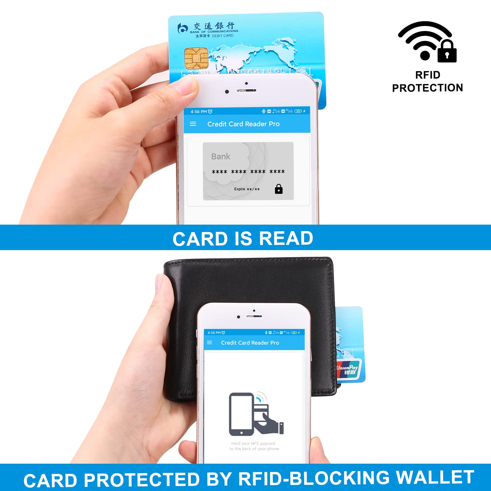 SENDEFN Portefeuille Homme en Cuir Véritable avec Protection RFID, Porte-Monnaie, Portefeuille pour Hommes Grande Capacite avec 15 Porte Carte Crédit et Poche à Glissière Pièces de Monnaie