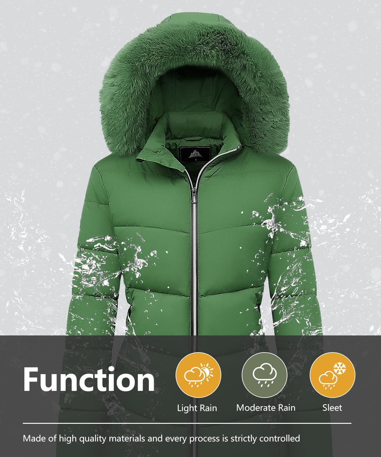 MOERDENG Women's Winter Windproof Warm Down Coats Waterproof Thicken Hooded fashions Puffer Jacket - Image 6