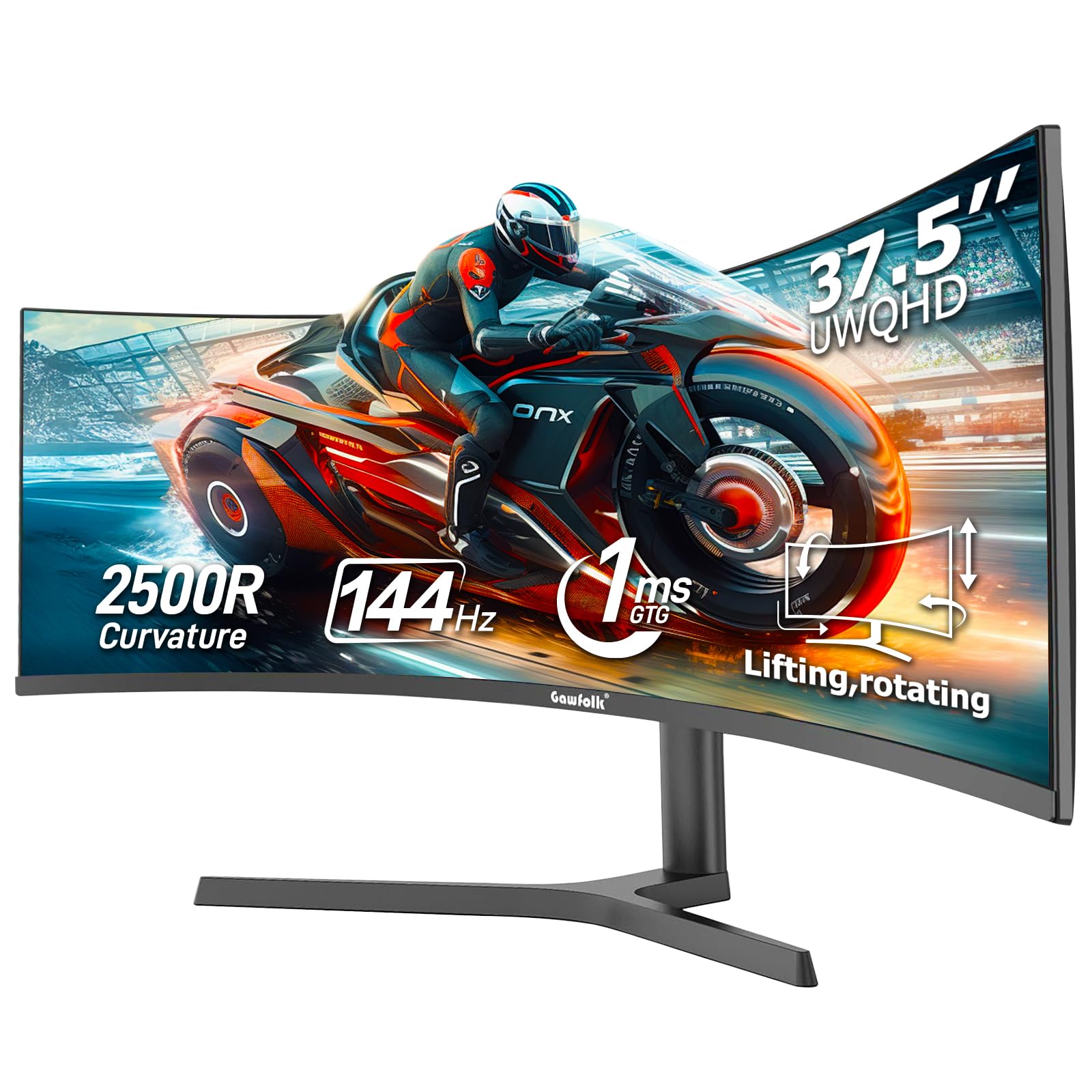 Gawfolk 37.5 Inch Curved Monitor