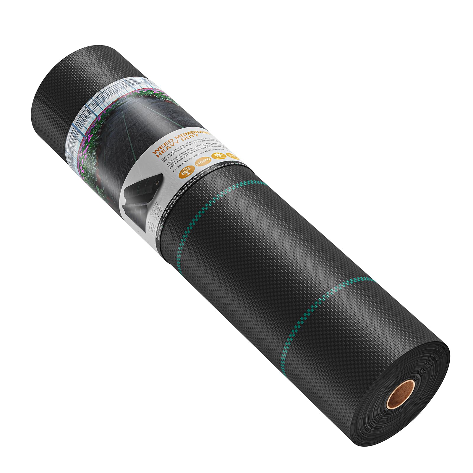 Dripex Telo Pacciamatura 4mx10m 90g/m² Tessuto Anti Erbacce Giardino