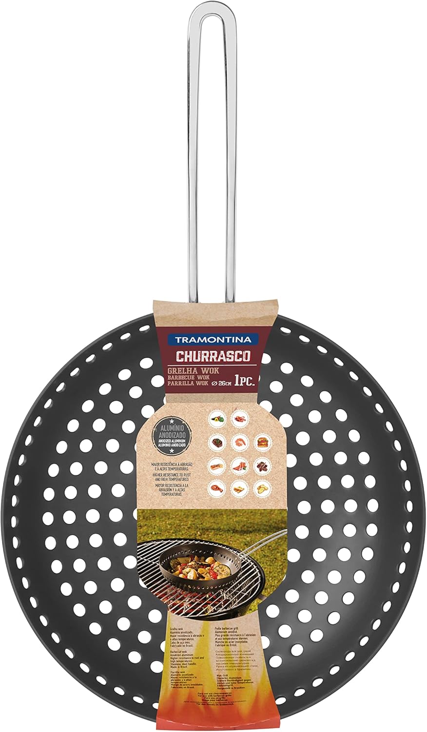 Tramontina Al Anodized Wok Grill Pan Pan
