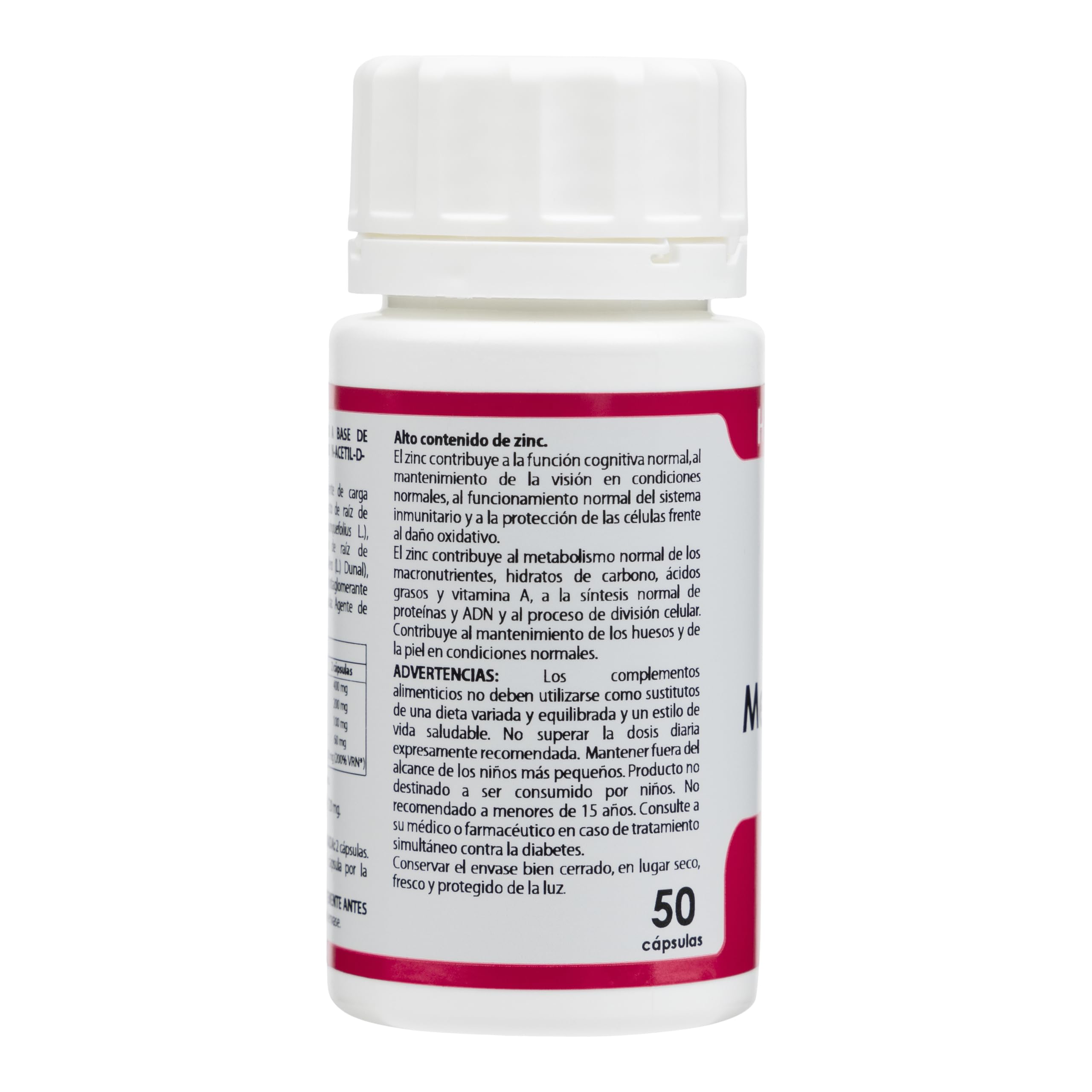 Holomega Mental Food Senior – 50 Cápsulas | Citicolina, Ginseng Americano, Ashwagandha y Zinc | Complemento Alimenticio para Energía Mental y Bienestar Cognitivo | Equisalud