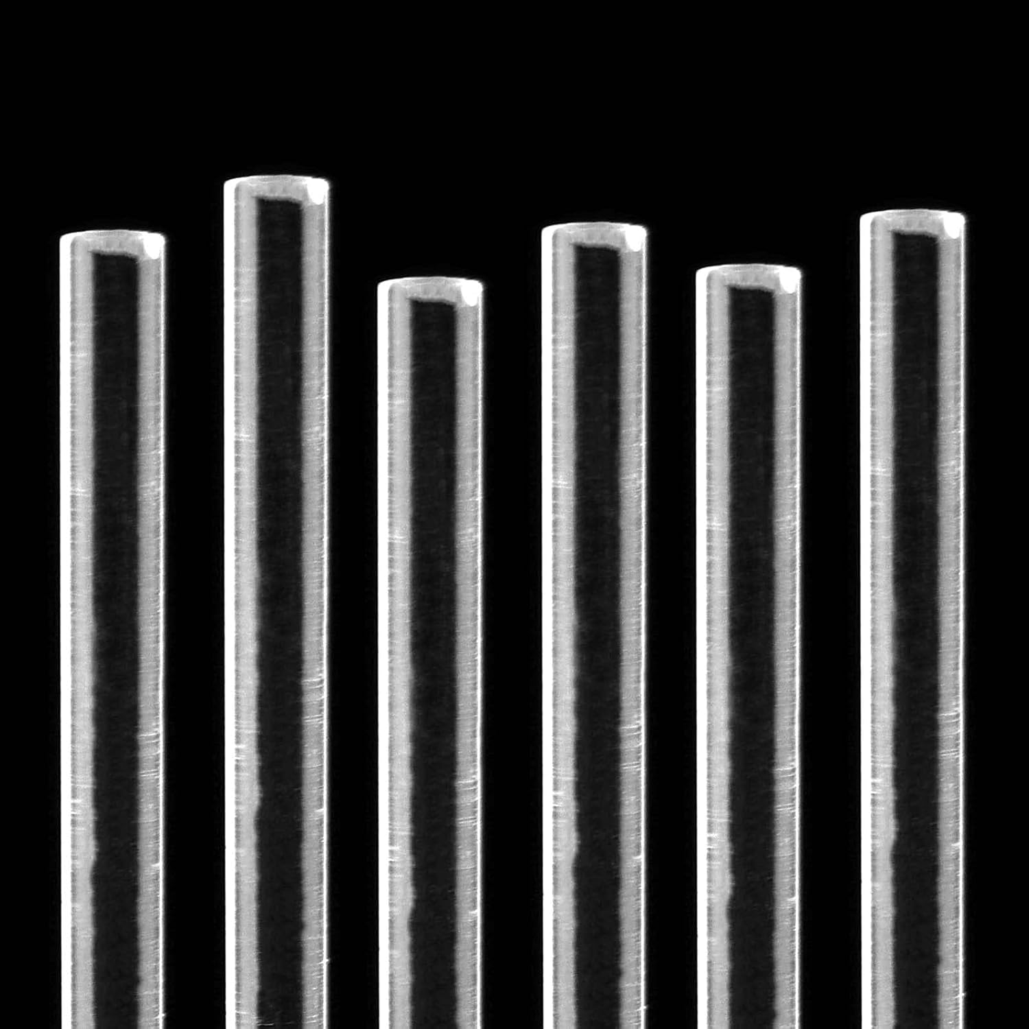 JAPCHET 300 PCS 12 Inch Clear Acrylic Rods, 1/8 Inch Diameter Acrylic Dowel Rods Lollipop Sticks for Cake Topper, Wedding and Party Decoration