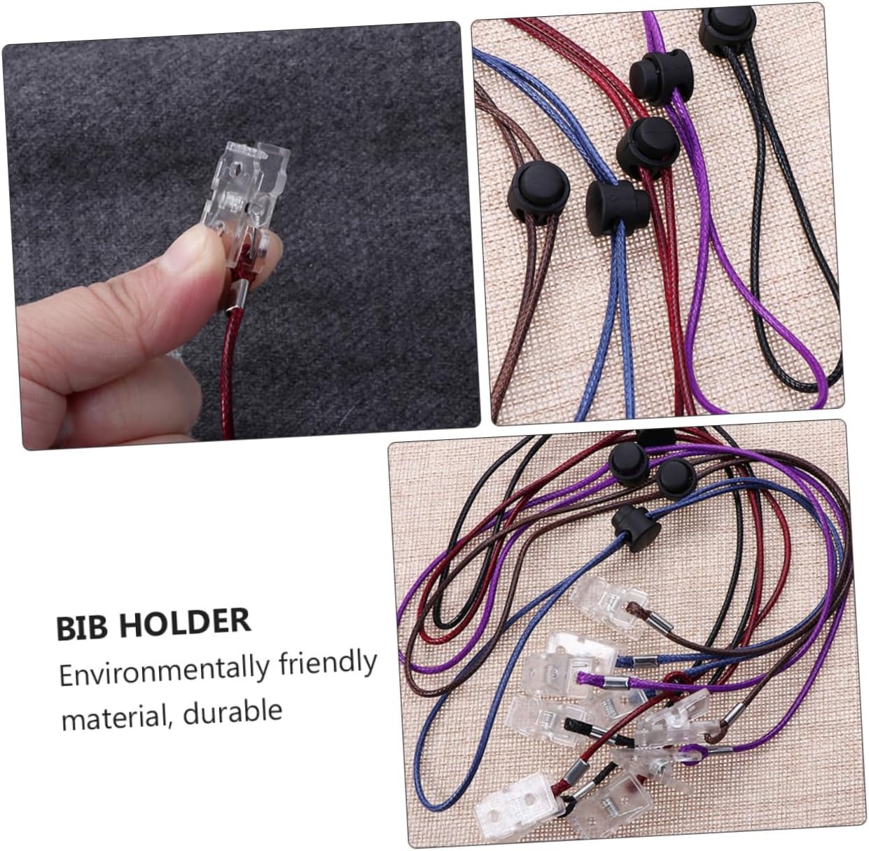 Adjustable Napkin Clips Portable Bib Holders for Clean Clothes Protection Eco Friendly Material Easy to Use for Dining and Outdoor Use
