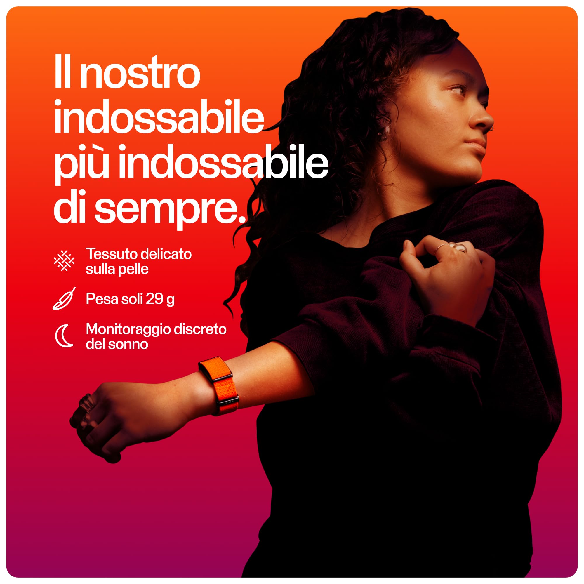 Polar Loop - Smart Band Senza Schermo per Il Fitness con monitoraggio di FC, Sonno e attività, rilevamento degli allenamenti, Senza abbonamento, Batteria Fino a 8 Giorni.