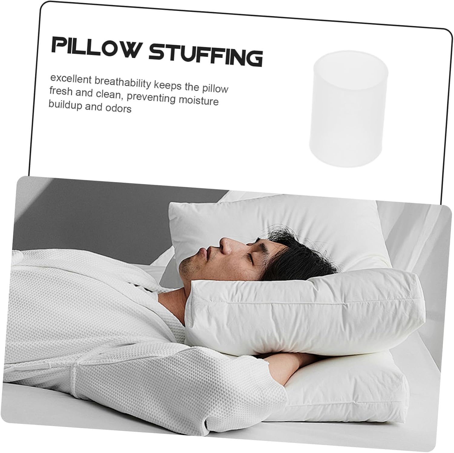 Clear TPE Pillow Inserts Transparent Filling for Neck Support Soft Polymer Stuffing for Pillow Height for Comfortable Sleep