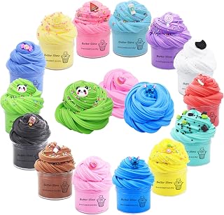 Butter Slime Kit 14 Pack, Kids Party Favors, Visual and Tactile Experience, Stress Relief Toy, Goody Bag Toys, Birthday Gifts for Girls Boys