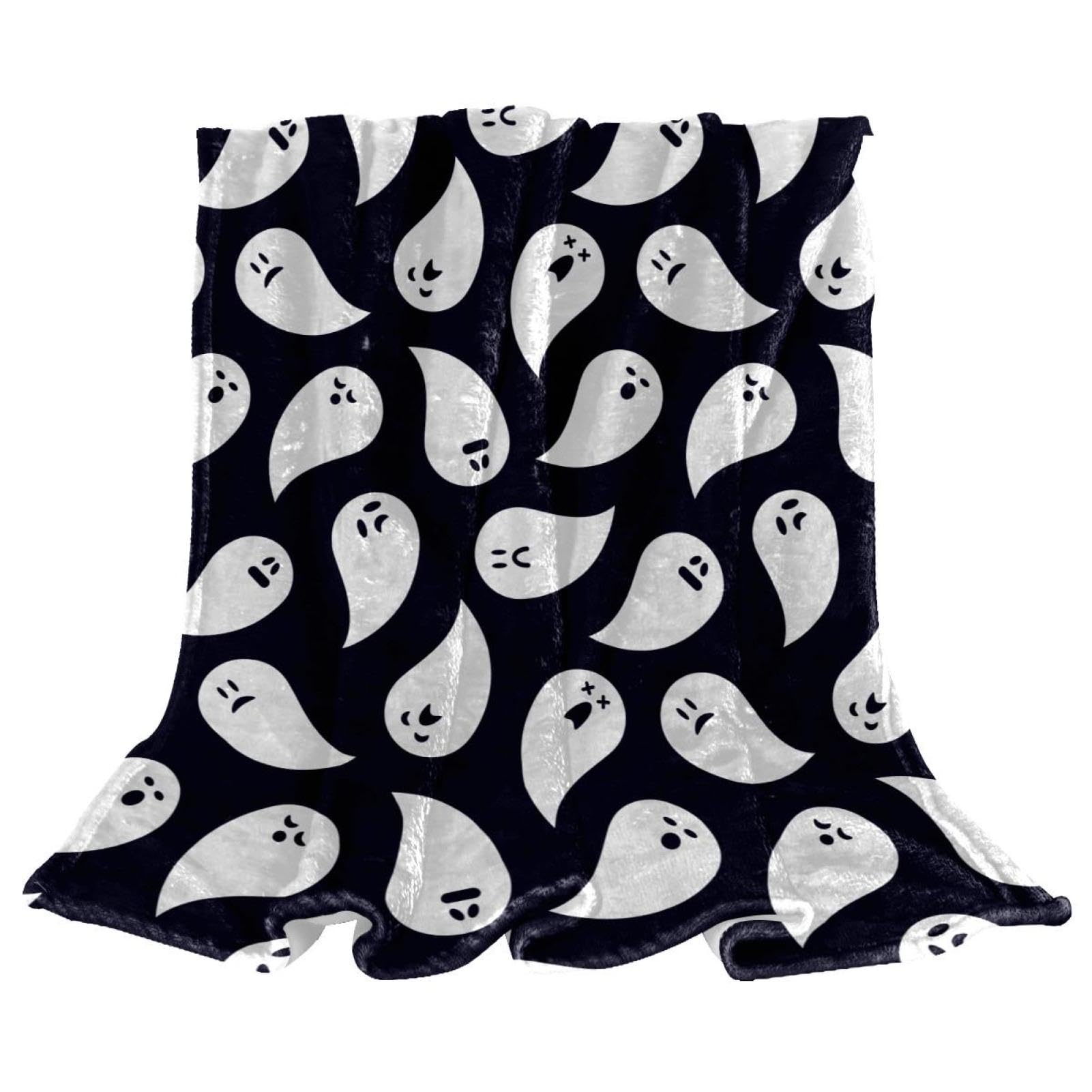 Couverture de lit Halloween plaid polaire mignon jeté de canapé chambre 150x130