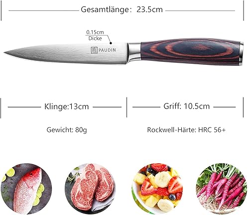 Miniatura 6 de PAUDIN Cuchillo utilitario de cocina y cuchillo para deshuesar