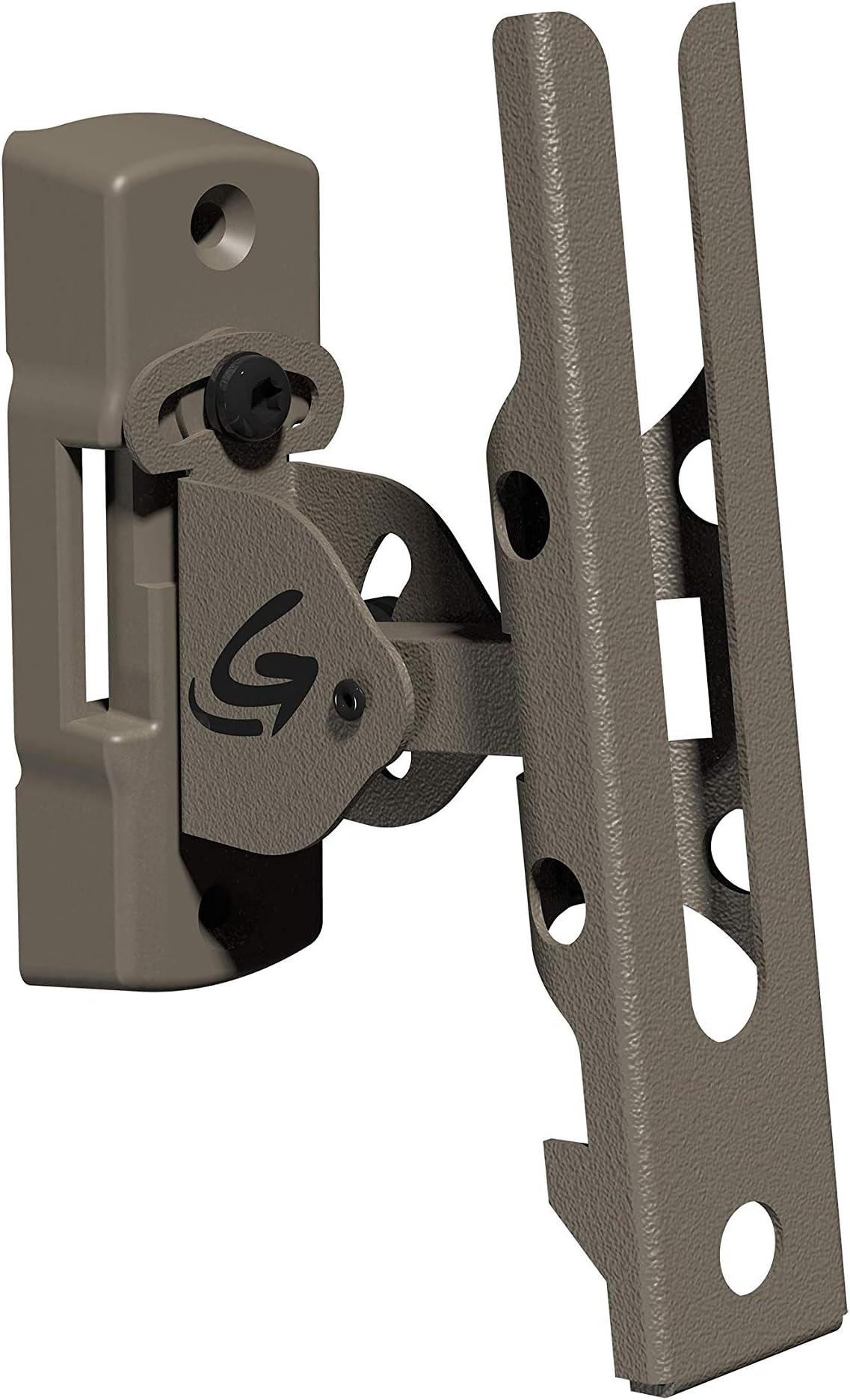 Genius Pan Tilt Lock Mount includes Universal Adapter and Mounting Screws, Tan, Compatible with: All trail camera brands (3488)