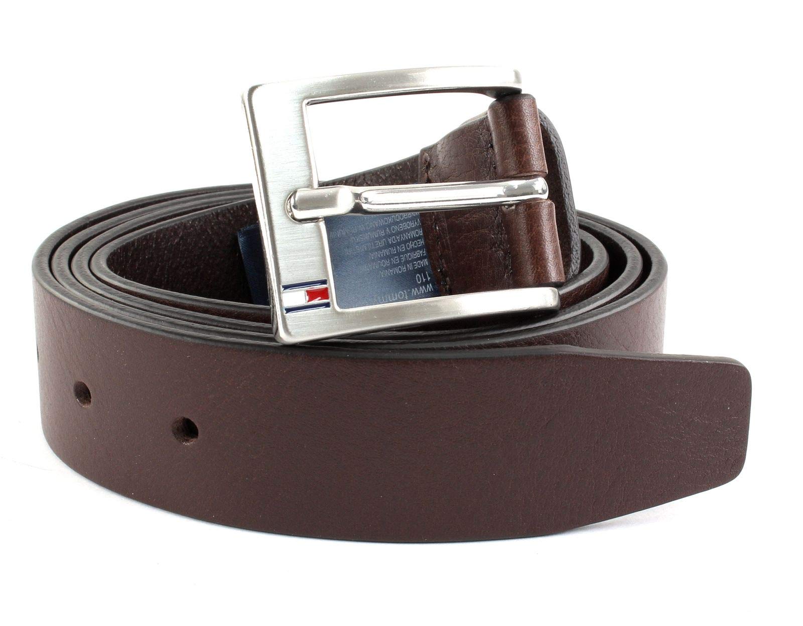 Tommy Hilfiger Men's New Aly Belt, Brown, XS