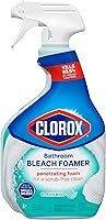 Clorox Bleach Foamer Bathroom Spray Cleaner - Kills 99.9% Germs, Mold & Mildew, Scrub-Free, 30oz Original
