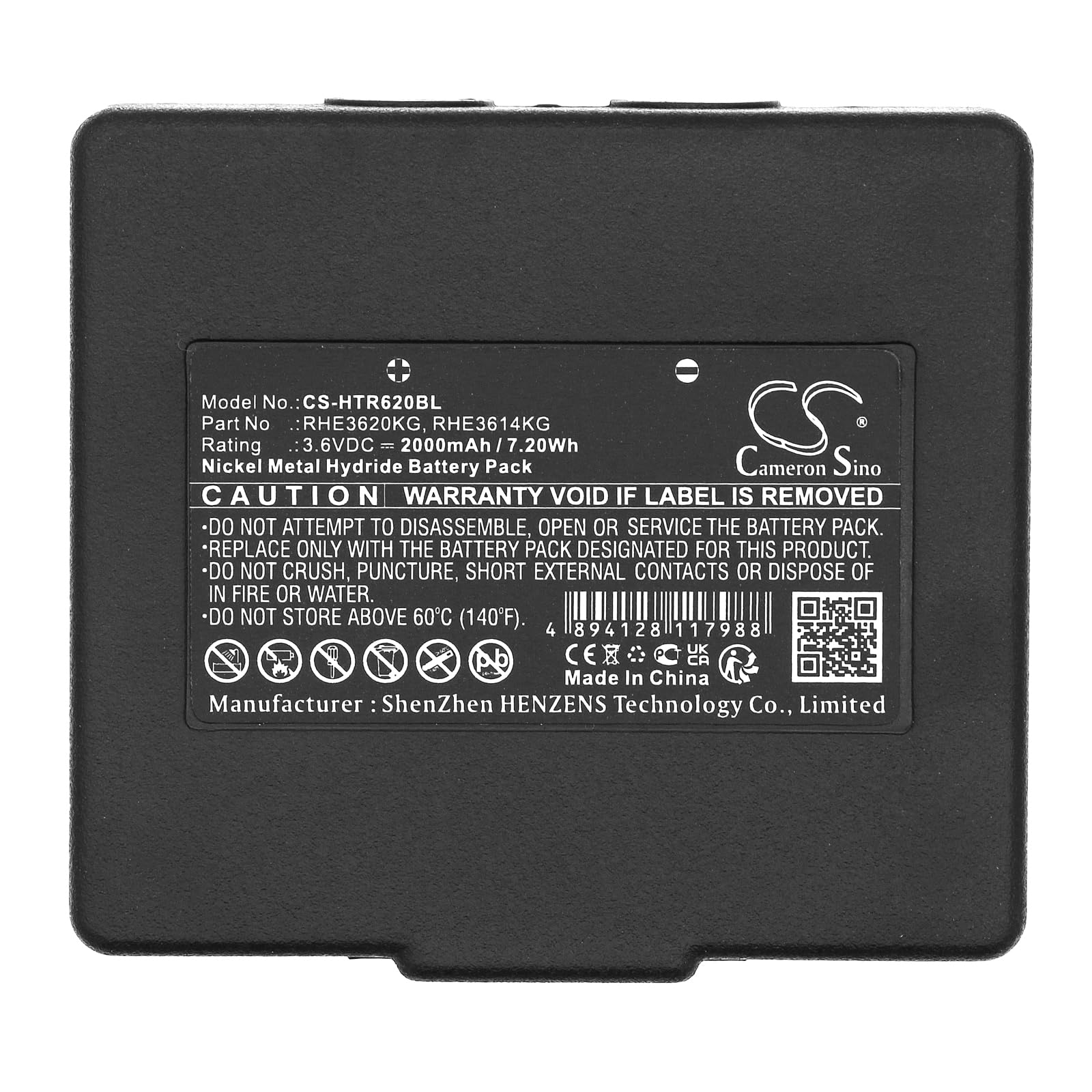 TECHTEK Batterie 2000mAh do Hetronic CS 434, ERGO, EURO, NOVA