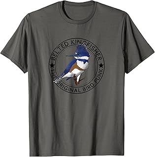 Belted Kingfisher The Original Bird Punk T-Shirt