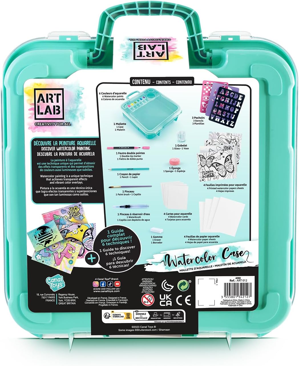 Canal Toys - Art Lab - Watercolour Case - ART 012