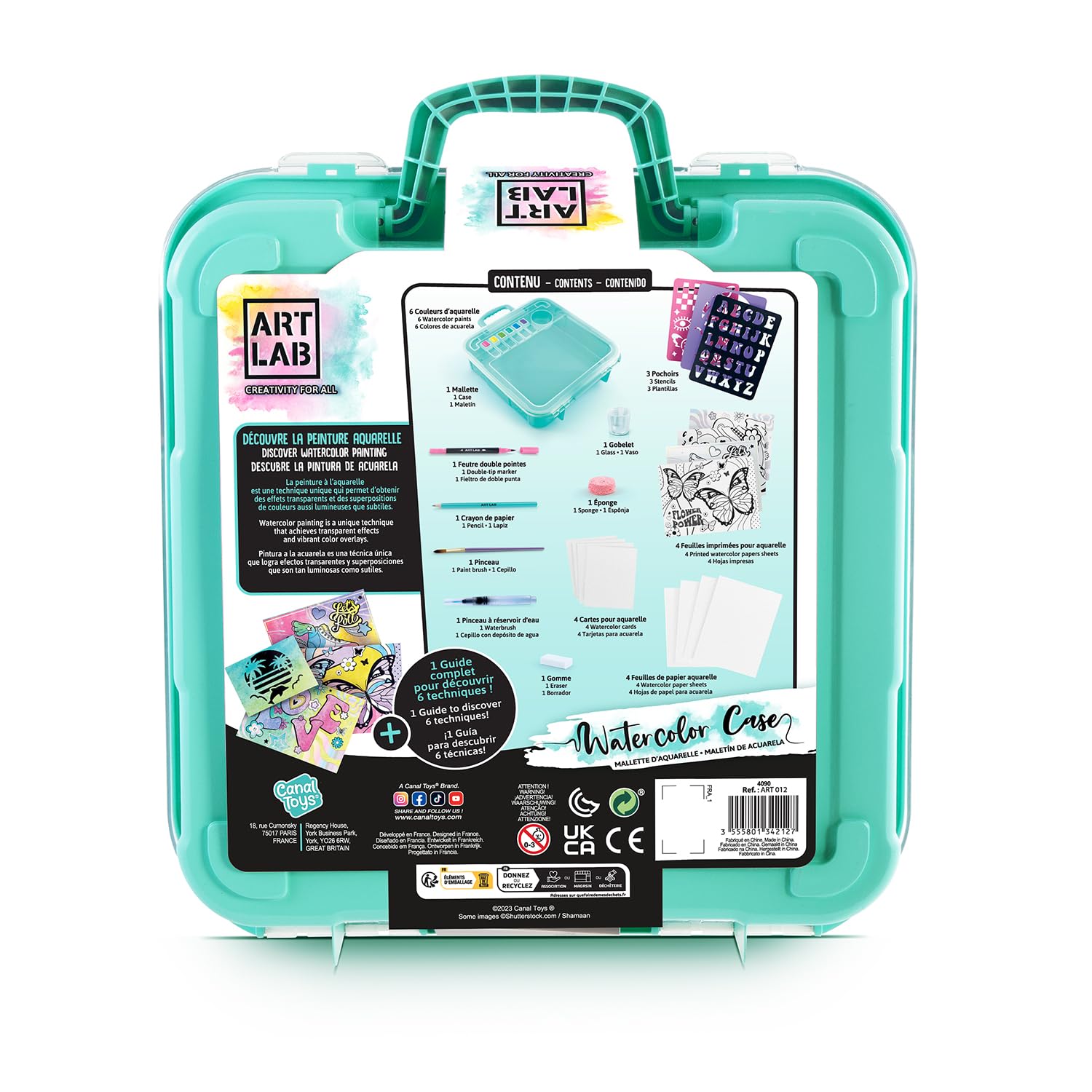 Canal Toys Art Lab Mallette d'Aquarelle ART 012