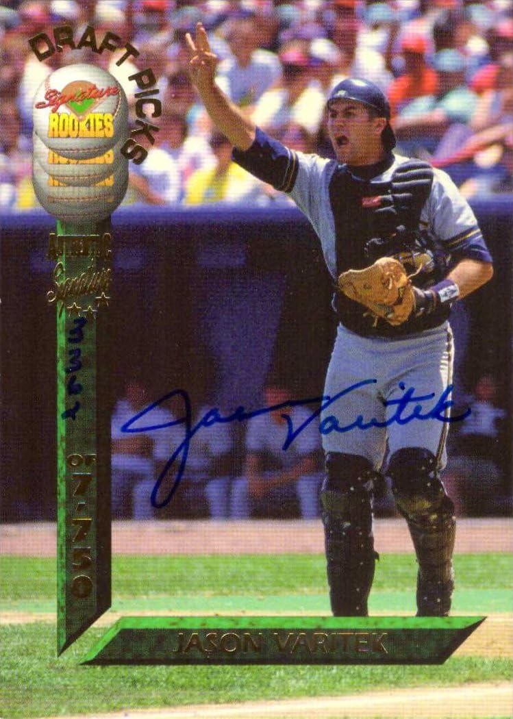 1994 Signature Rookies #14 Jason Varitek Certified Autograph Baseball Card