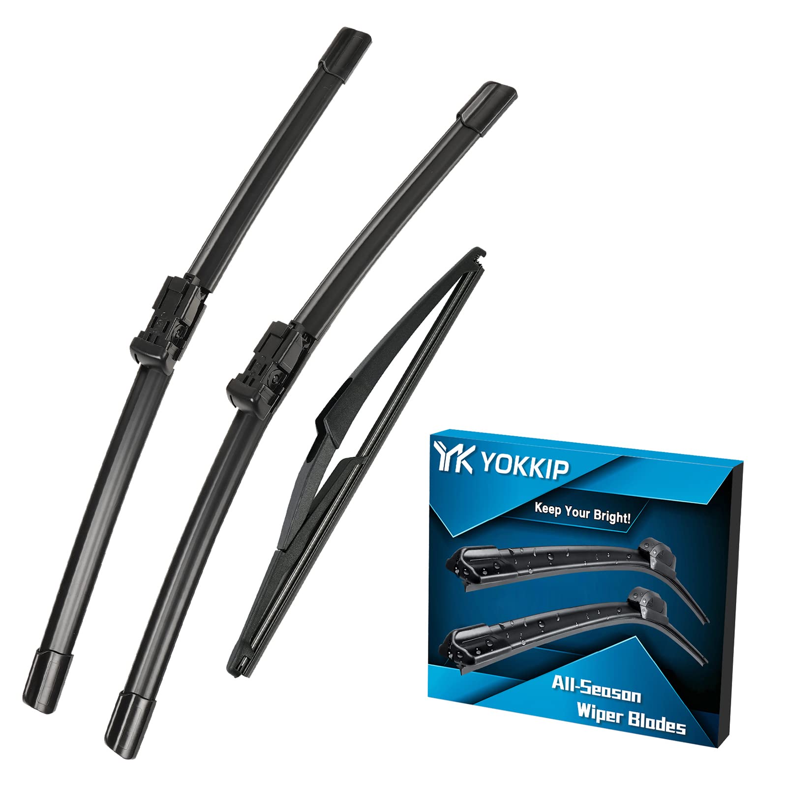 YOKKIP OEM Quality 26''+ 23'' Front Car Window Wiper Blades for 2013-2016 Mercedes-Benz GL350 GL450 GL550 ML350 ML250, Mercedes-Benz Pilot Windshield Wipers Premium All-Seasons 2 Packs