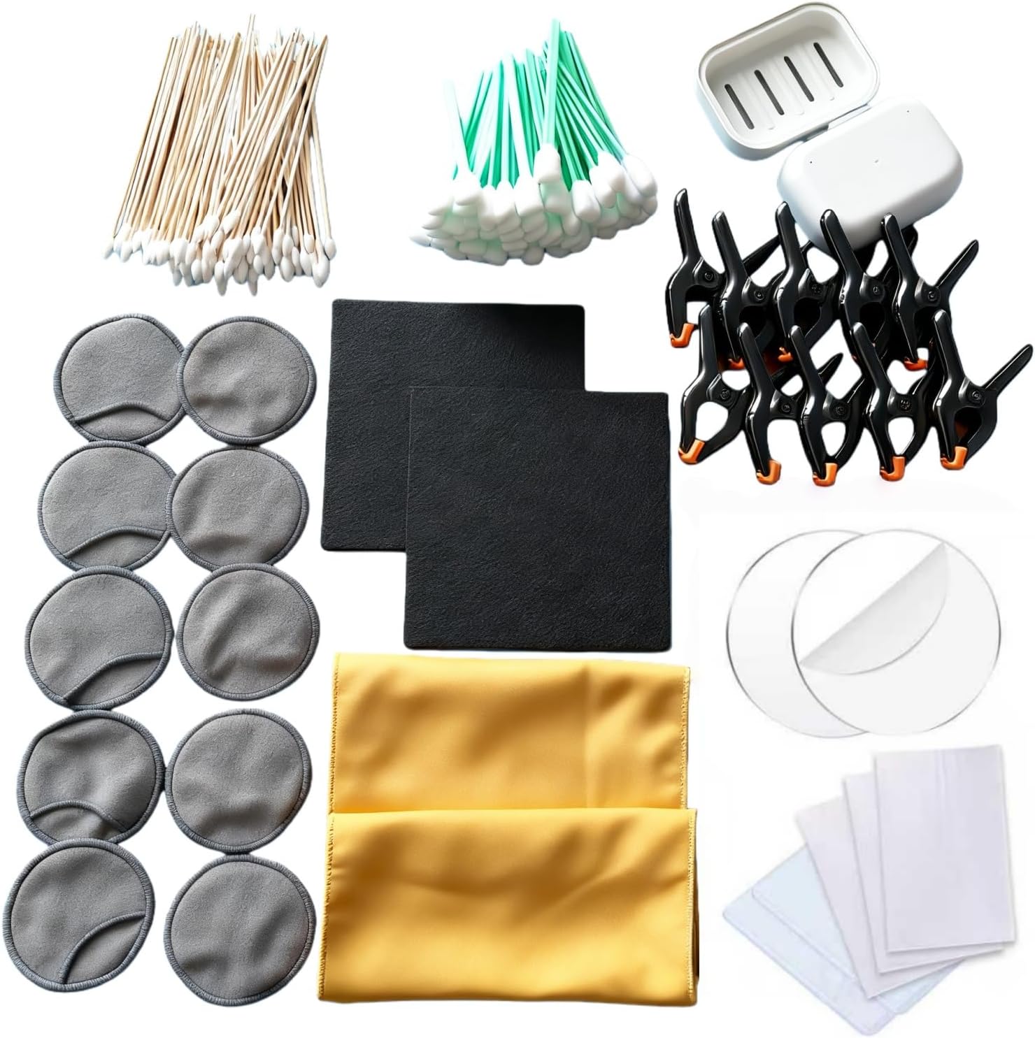 198 Pcs Trade Card Cleaning Kit, Card Cleaning Care Tool Accessory Kit, Card Care Flattening Tool for Card Collectors