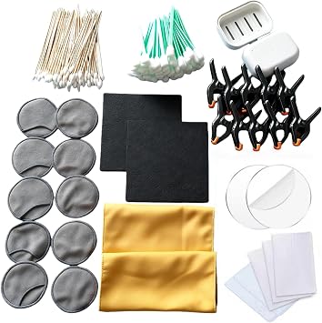 198 Pcs Trade Card Cleaning Kit, Card Cleaning Care Tool Accessory Kit, Card Care Flattening Tool for Card Collectors