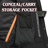 Vista 4 de Milwaukee Leather Chaleco de cuero premium para motociclista estilo club para hombre LKM SH