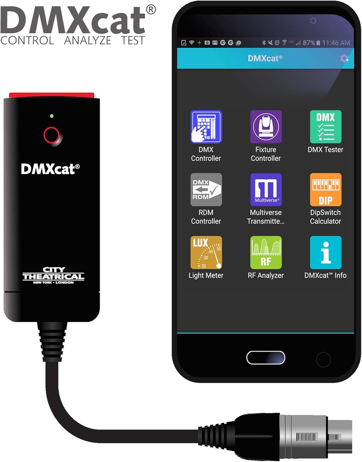 DMXcat Multifunction DMX Test Tool