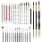 MelodySusie 31Pcs Nail Art Brushes Nail Art Tool Set,Nail Dotting Tools Striping Nail Art Brushes for Liner Brushes Nail Drawing Pen For Nail Design for Home and Salon Use
