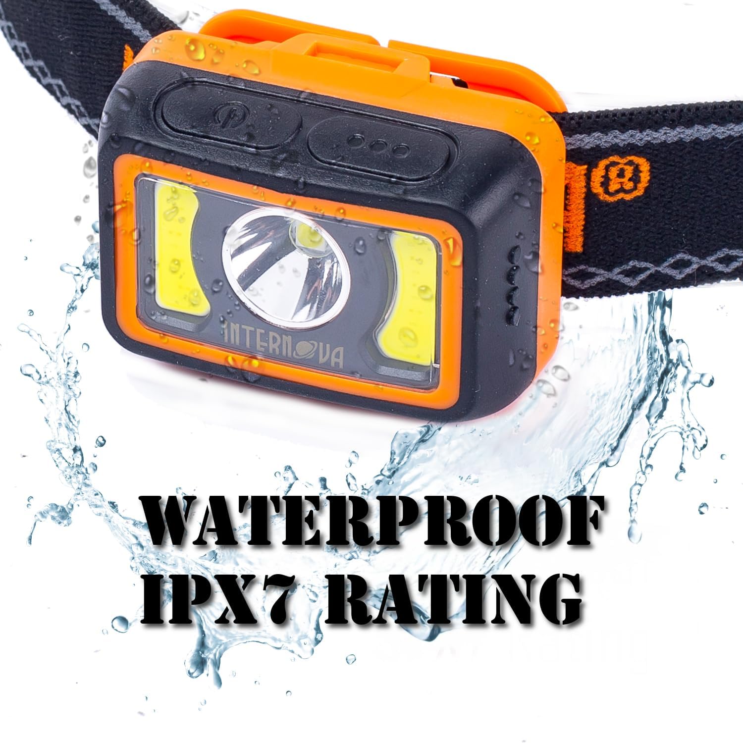 Rechargeable Headlamp – 350 Lumens LED Headlamp Flashlight, IPX7 Waterproof, Ultra Comfortable, Adjustable for Running & Camping, Tactical Use with Dual Modes, Lightweight & Durable, Fast USB Recharge