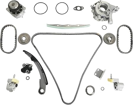 3.5L VQ35DE Timing Chain Kit With Oil Pump Water Pump Sprockets Guides Tensioners For Nissan Infiniti Altima Maxima Murano 350Z I35 G35 FX35 M35 2002-2008