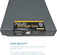 Vista 30 de Lineco Folio Storage Box, Clamshell Design with Metal Edge. 18.5x24.5x1.75 Inches, Archival Boxboard, Preserve Photos, Cards, Magazines, Documents