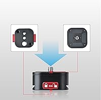 Vista 4 de Placa de liberación rápida, montaje de trípode para cámara Arca Swiss QR con abrazadera de garra rápida compatible con Canon Sony Nikon Pentax