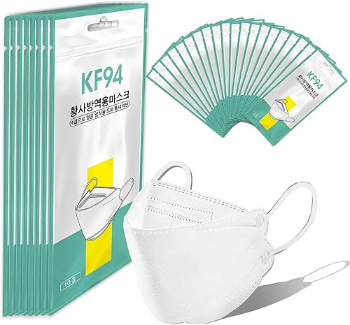 TVRtyle 50100PCS 5 Color Adult KF94 3D Design 4-Layers Breathable KF94 Black Cup Dust for Outdoor Daily Use