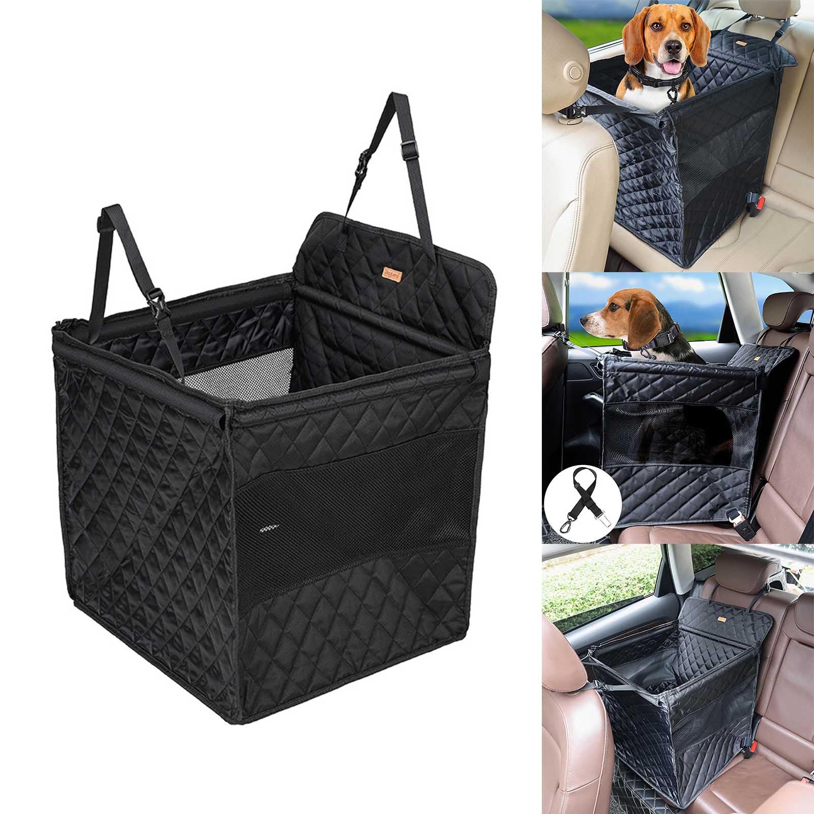 Cama portátil para perros, asiento de seguridad para mascotas, asiento de transporte para mascotas, sofá suave, gran espacio, gatos, cojines, cesta protectora, asiento de coche para mascotas