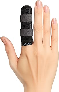 Dr. Arthritis Doctor Developed(ドクターアースライティス)指サポーター 【医師が開発】人差し指 中指 薬指 小指 対応 指用 固定 プロテクター| 2サイズ (黒・S/M)