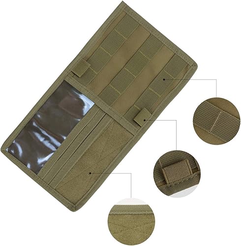 Miniatura 6 de ROARING FIRE Molle System - Organizador táctico para visera de automóvil con correa elástica, bolsa de almacenamiento de sombrilla para camión,
