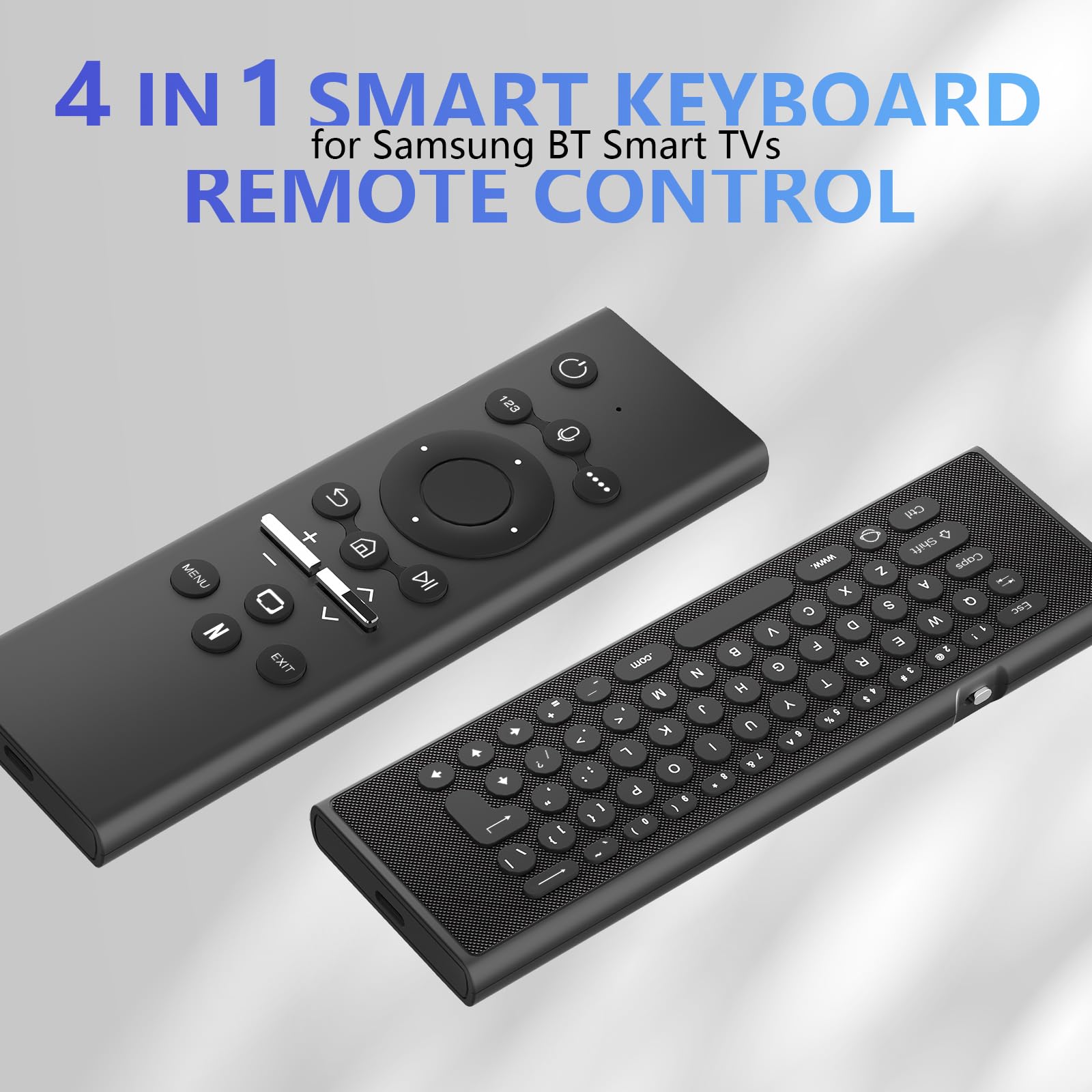 Compatibile con Samsung Remote Control Smart TV Telecomando universale per Sam Sung TV con mini tastiera batteria ricaricabile retroilluminato pulsanti Rocker (G71 Pro)