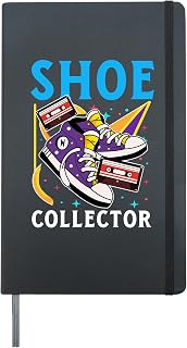 Shoe Collection SHOE COLLECTOR Funny Sneaker Collector Hardcover Journal, Black