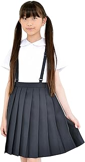 [SCHOOL UNIFORM] 小学生 制服 夏用 プリーツスカート キッズ 女の子 紺 A体 B体