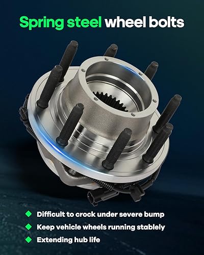 Miniatura 4 de SCITOO Cojinete de rueda y buje de repuesto 515183 ajuste delantero para Ford F-250 Super Duty 2017-2020, para Ford F-350 Super Duty 2017-2020